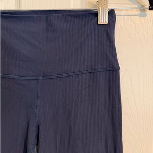 Lululemon Align High Rise Ribbed Legging in Navy
